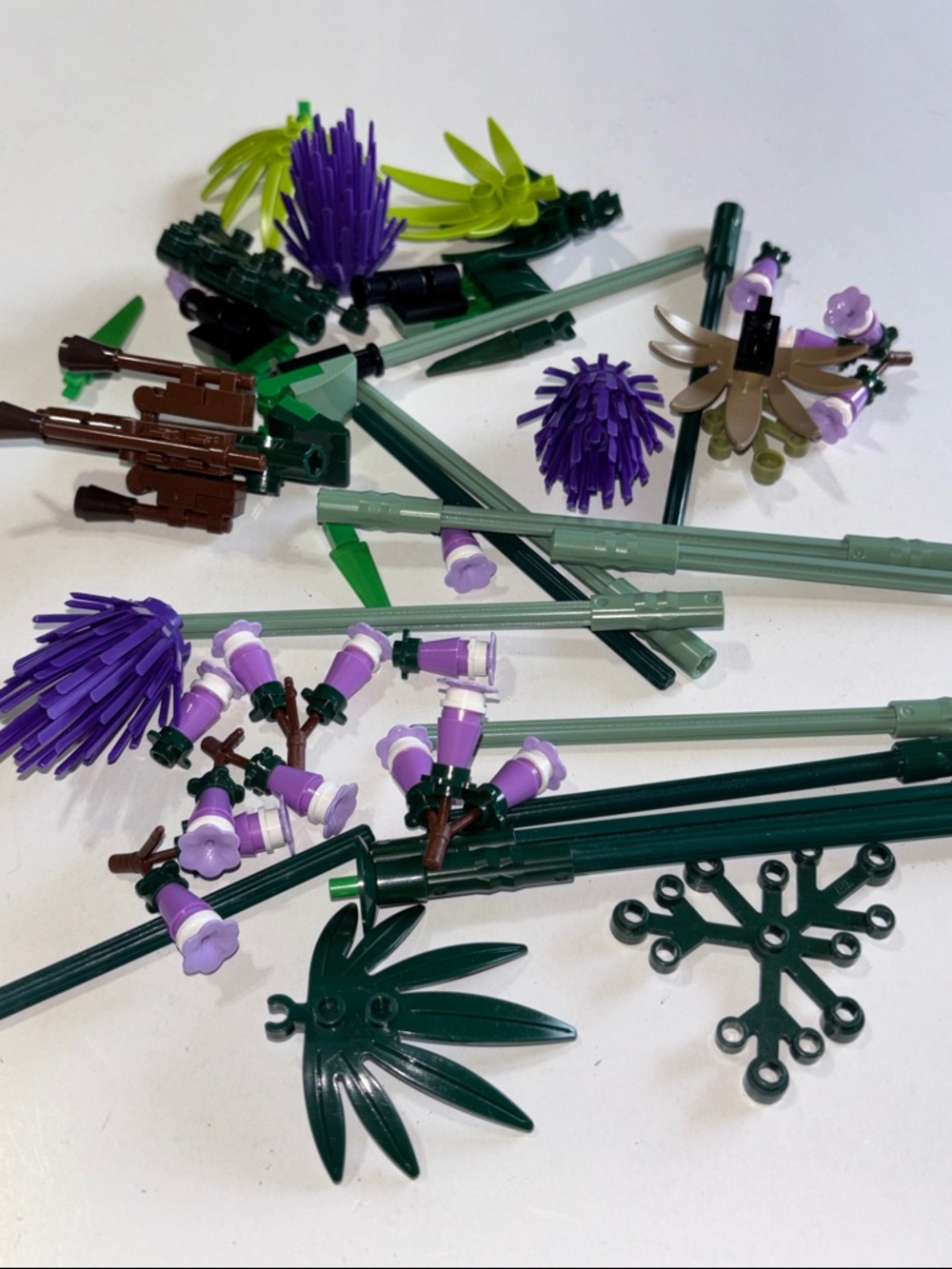 LEGO flowers LEGO Floral Pieces LEGO Plant Bricks Purple Floral Pieces